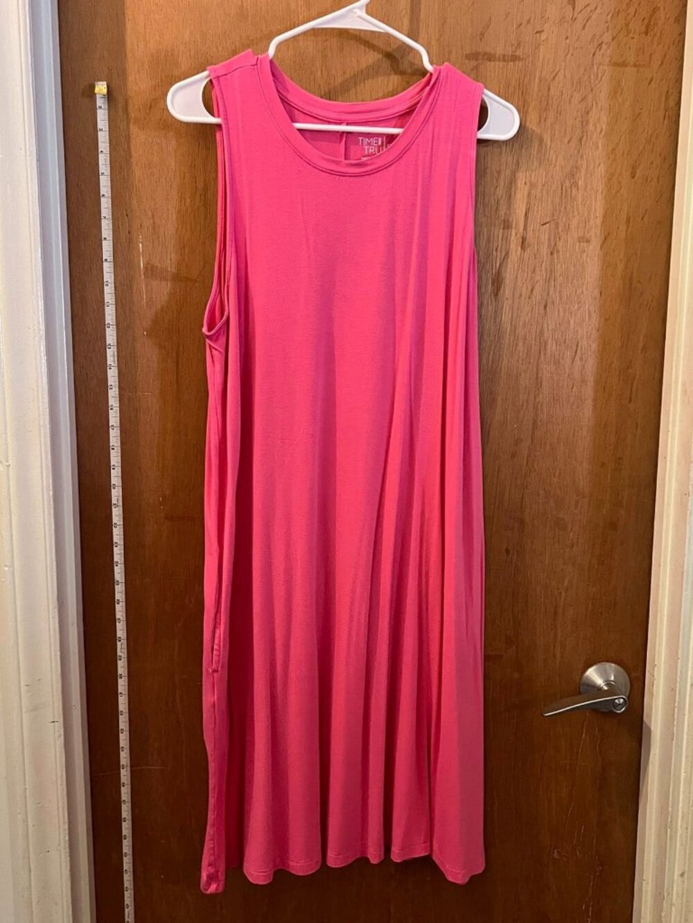 Size XL(16-18W) - Time & Tru - Pink Sleeveless Knit Dress